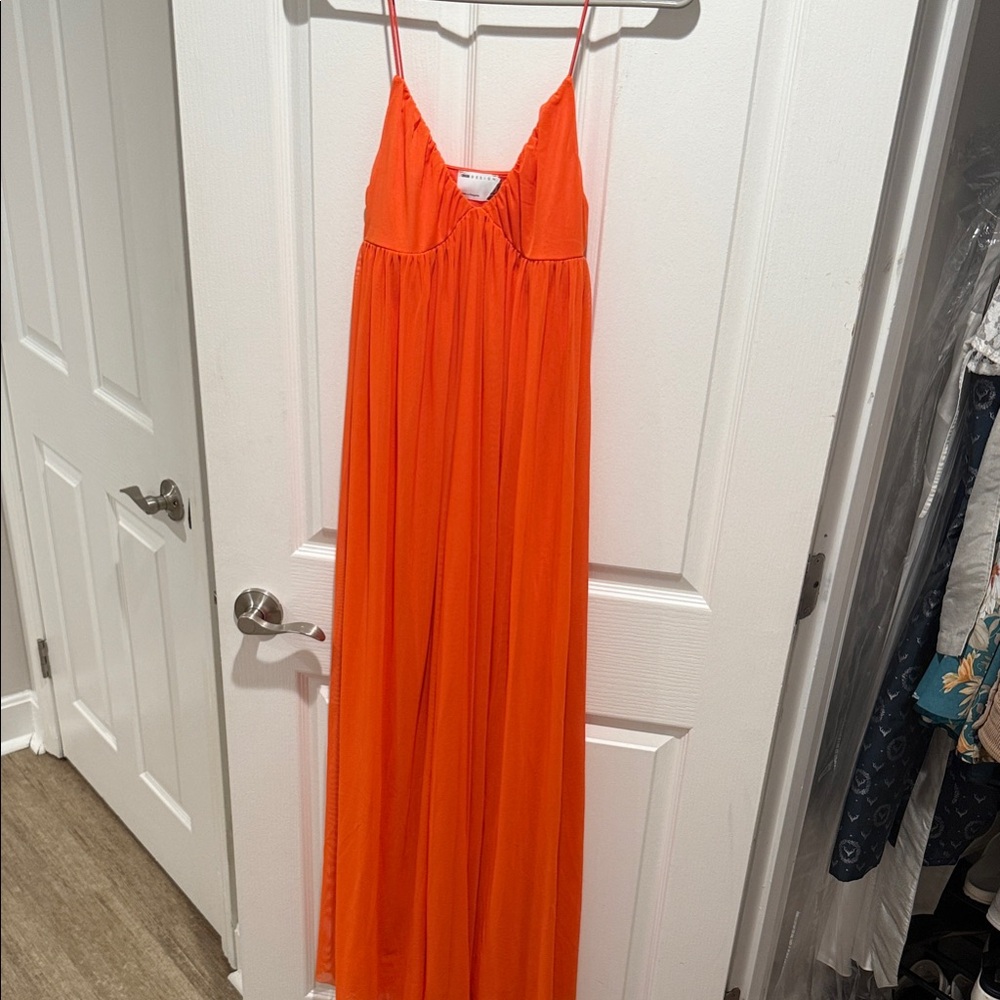 ASOS Bright Orange Maxi Dress